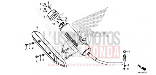 EXHAUST MUFFLER NSS125DF de 2015